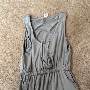 Elegant Gray Midi Dress
